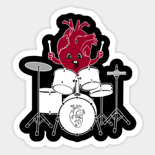 Music heart lover Sticker